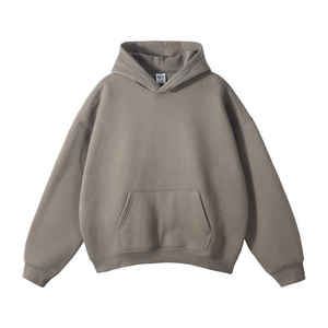 Sweatshirts à capuche en éponge française 100% coton pour hommes Logo personnalisé Poids lourd 350gsm Streetwear Impression Superbe qualité Hiver - Product Image 4