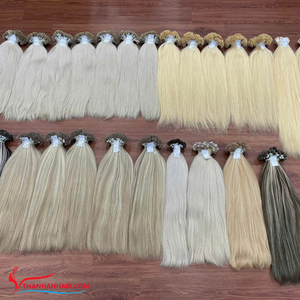 Vente en gros d'extensions de cheveux humains à pointe de kératine extensions de cheveux à pointe plate de cheveux vietnamiens couleur personnalisée - Product Image 6
