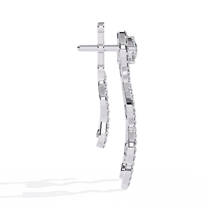 Gorgeous Sparkling Synthetic Lab Grown Diamond <b>Earrings</b> <b>for</b> <b>Women</b> IGI Certified Vintage Style 14KT Gold Plated <b>Studs</b> <b>for</b> Wedding - Product Image 4