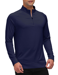 Le plus demandé : Sweat à col zippé personnalisé pour homme, vêtement de sport et de jogging, séchage rapide, en tissu toile Spandex/Coton, manches longues, style gothique - Product Image 2