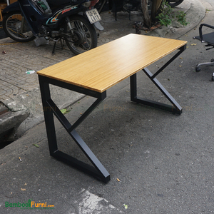 โต๊ะคอมพิวเตอร์เคแบมบูประกอบง่าย 120x60x75 ซม - Product Image 4