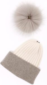 หมวกบีนนี่ถักหรูหราหมวกขนสัตว์นุ่มดูทันสมัยสวมใส่สบายสำหรับผู้ชายและผู้หญิง - Product Image 2