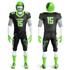 Uniforme de fútbol americano sublimado personalizado de alta calidad para atletas jóvenes Material transpirable de secado rápido ajuste a medida de talla grande - Product Image 4