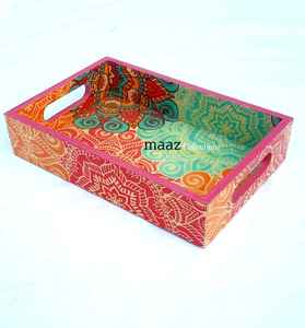 Vajilla y vajilla de madera MDF Premium de alta calidad, tamaños personalizables, bandeja impresa con revestimiento de esmalte desechable - Product Image 1