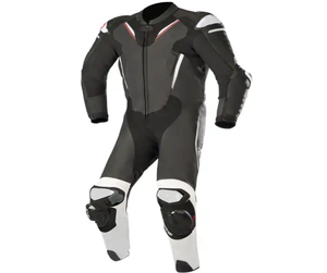 Nouvelle combinaison blanche de course One Piece Track Pro pour moto, protection approuvée, combinaison personnalisée pour moto - Product Image 2