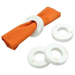 Fantaisie Design Table Top Serviette Anneau Chunky Vert Bleu Résine Bagues Femmes Cuisine Fournitures Serviette Anneau - Product Image 2