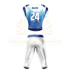 Alta calidad transpirable 100% poliéster protección UV nombre personalizado y número American Foot Ball uniforme con Jersey y pantalón - Product Image 5