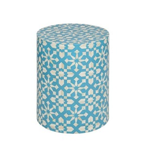 Meilleure qualité Design moderne indien fait à la main en os incrustation meubles prix de gros Table basse centre os incrustation Style élégant - Product Image 1