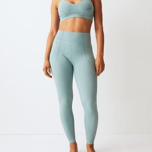 Leggings Deportivos de Cintura Alta, Sólidos, con Estampado Personalizado del Fabricante, Elásticos en Cuatro Direcciones, de Secado Rápido, con Estampado por Transferencia de Calor - Product Image 1