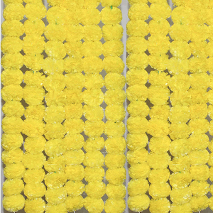 Nouvelle arrivée Guirlande de souci artificielle décors de mariage couronnes ficelle de fleurs - Product Image 1