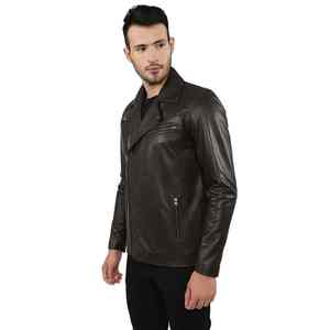 Nouvelle veste en cuir pour homme en cuir de vache véritable 100% cuir, rembourrage en coton, longueur régulière, respirante, imperméable, 2026 - Product Image 1