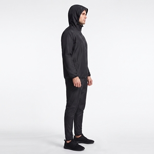 Traje de Sauna Unisex para Adultos, de Poliéster/Nailon, Talla Grande, Resistente al Viento, Ecológico, Elástico en Cuatro Direcciones, Chaqueta con Capucha y Pantalones para Ejercicio - Product Image 6