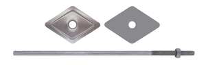 Barretta Zincata Galvanicamente con Dado M6 mm 150 - Product Image 1