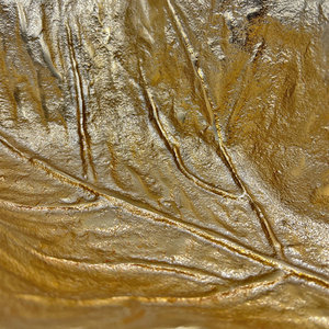 Bol à fruits décoratif en forme de feuille en aluminium fait main vintage, centre de table de table, bol de service de haute qualité de l'Inde - Product Image 3