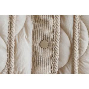 Femmes hiver chaud mi-long mince à capuche fermeture éclair Parkas à manches longues rembourré bouffée veste couleur unie fait peau de mouton coton - Product Image 2