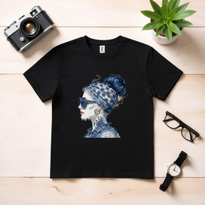 T-Shirt Unisex 100% Cotone 210GSM Stile Casual con Modello Rose, Fornitura ODM, Metodo di Stampa DTG a Compressione Termica - Product Image 3