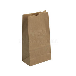 Hotdog Snack personnalisé sac en papier de restauration rapide emballage de hot-dogs pour sandwich sac en papier kraft brun ou blanc - Product Image 1