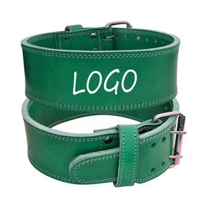 Cinturón de levantamiento de pesas de cuero de vaca informal Premium Logotipo personalizado y opción de color Cinturón de levantamiento de pesas de doble punta - Product Image 5