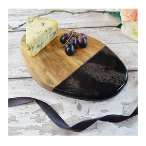 เขียงไม้อะคาเซียทำจากเรซินเขียงมีร่องและเขียงไม้สับชีสออร์แกนิค - Product Image 5