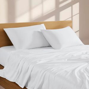 Luxury California King 4-Piece Wedding <b>Bedding</b> <b>Set</b> Cotton/Polyester/Linen 300 Thread Count Eco-Friendly All-Season Home Hotel - Product Image 1