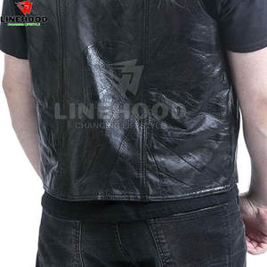 Ropa exterior de invierno para hombre superventas, Chaleco de cuero transpirable de nueva moda, servicio OEM disponible - Product Image 6