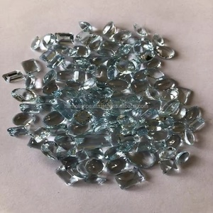Aigue-marine naturelle pierre précieuse en vrac couleur bleue joli lustre traité thermiquement qualité AAA mélange forme taille origine brésil IGI certificat pour - Product Image 2