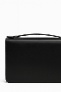 Premium Genuine Leaf Leather Soft Lightweight Zipper Closure Office Briefcase Stylish Luxury Professional <b>Women</b> Men Business - Product Image 4