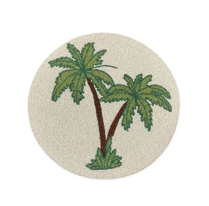 Posavasos de lujo hecho a mano personalizable FORMA DE Animal arte de cristal con bordado de cuentas de semillas diseño personalizado posavasos promocional - Product Image 3