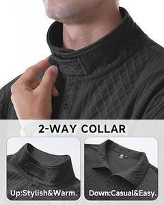 Sudadera de Diseñador para Hombre, de Verano, Manga Larga, Tejida, 100% Algodón, Lavada, Lisa, Ecológica, 2026 - Product Image 4