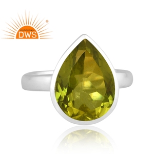 Best Selling Fine Sterling Silver Doublet <b>Peridot</b> Quartz Gemstone Stackable <b>Ring</b> Custom Jewelry for Women Gift for Her - Product Image 3