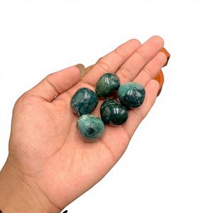 หยกเนฟไรต์ธรรมชาติพรีเมียม หินขัดเงาสีเขียว คริสตัลขัดเงาพร้อมลวดลายธรรมชาติอันเป็นเอกลักษณ์ ขนาด 2–3 ซม. - Product Image 2