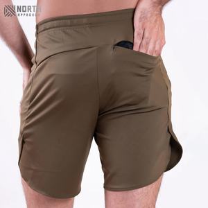 <b>Men's</b> Eco-friendly Waterproof Quick-drying Fitness <b>Shorts</b> Casual Gym Streetwear Breathable Elastic Waist Solid <b>Pattern</b> <b>Shorts</b> - Product Image 5
