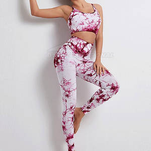 Hecho en material duradero Mujeres Sublimación Yoga Set Premium Calidad Mujeres Sublimación Yoga Set - Product Image 3