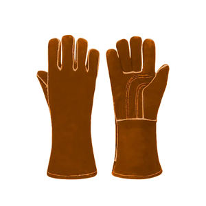 Gants de soudage en cuir de paume de qualité supérieure Gants en cuir fendu OEM Gants pour hommes de haute qualité Meilleure sécurité - Product Image 4