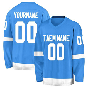 Maillot de hockey sur glace personnalisé Tenzo Intl 2026, 100% coton, respirant, séchage rapide, logo personnalisé pour homme adulte, prix de gros - Product Image 1