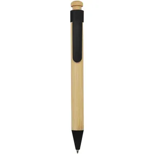 Penna a Sfera in Rattan e Bambù Ecologica, Gadget Sostenibile per l'Ufficio - Product Image 2