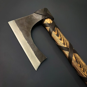 Wholesale Customized Bulk Orders OEM ODM Service Premium Industrial Head Damascus Steel Cutting Tool Handcrafted Double Blade - Product Image 4