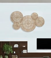 Prix d'usine ! !! Ensemble de 5 tentures murales en jute tissées à la main pour la chambre à coucher, le salon, la décoration moderne de la maison