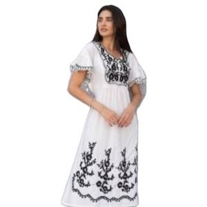 Vestido largo de manga corta - Product Image 1