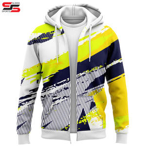 Veste Polaire à Fermeture Éclair pour Hommes Hiver Sweat à Capuche Thermique Sublimé en Coton et Polyester Épais Design Personnalisé - Product Image 5