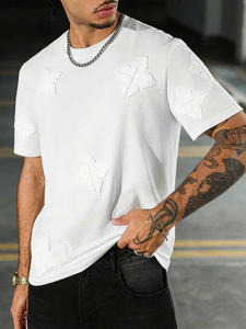 Camiseta OEM para hombre con logotipo personalizado Posición Camiseta de algodón de manga corta Antiarrugas Transpirable Listo para usar Directo de fábrica - Product Image 2