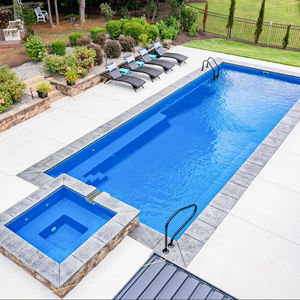 Piscina de Fibra de Vidrio Personalizada de Lujo, Piscina de Natación de Fibra de Vidrio Personalizada, Spa con Cascada, Piscina Exterior para Villa - Product Image 6