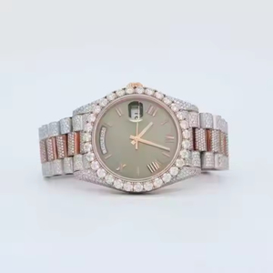 Moissanite <b>Watch</b> for Men Iced Out Full Diamond Stainless Steel Wristwear <b>watch</b> Designed for Trendy Fashion Hip Hop <b>Watch</b> - Product Image 6