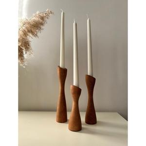 Photophore décoratif en bois rustique Porte-bougie écologique en cire Bon marché Maison Jardin Décoration Photophore Bougeoir - Product Image 6