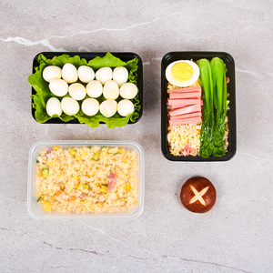 Conteneur alimentaire rectangulaire <span class=keywords><strong>jetable</strong></span> en PP, résistant au micro-ondes, noir, transparent, blanc, boîte à <span class=keywords><strong>repas</strong></span>, bol bento, <span class=keywords><strong>plateau</strong></span> à emporter - Product Image 5