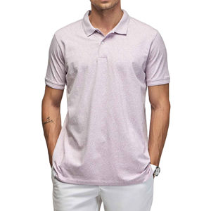 Camisetas de polo transpirables para hombre con logotipo personalizado 100% de algodón de manga corta transpirable de punto de verano ajuste informal OEM fábrica a granel - Product Image 1