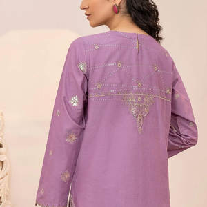 Ensemble de robes 3 pièces décontractées pour femmes Broderie de haute qualité Imprimé numérique Shalwar Kameez Nouvelles collections Eid d'été à vendre - Product Image 4