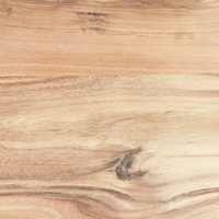 Table à manger en bois d'acacia massif industriel avec bordure naturelle, pieds en métal noir, design moderne pour la maison et les restaurants, design le plus populaire