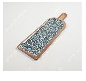 Plateaux hexagonaux en résine personnalisables Plateaux de service jetables écologiques faits à la main Home Restaurant Hotel New Look Export - Product Image 3