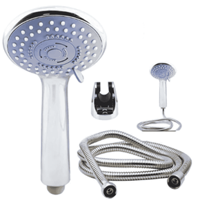 Juego de Accesorios para Baño, Cabezal de Ducha de Acero Inoxidable con Manguera Giratoria de 360° y Soporte de 1.5 Metros - Product Image 1